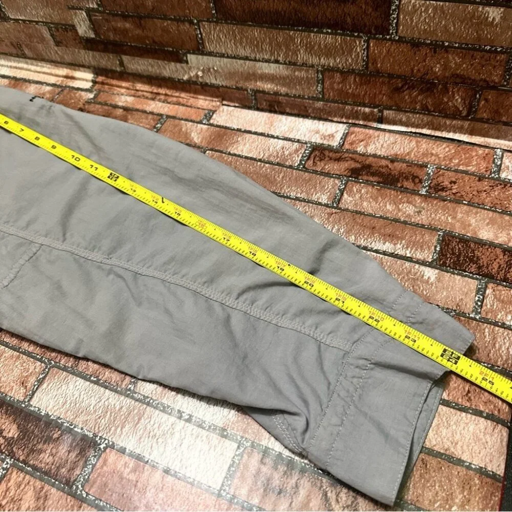 The North Face Gray Button-Up Shirt size XL